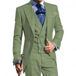 Three Piece Suit Men Costumes  Men Suit Costume Quality  Blazer Jacket+pants+vest  3  