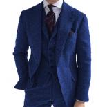 Men‘s Suits 3 Pieces Business Classic Tuxedos For Wedding Blazer Pants Vest Blazer Sets Wedding Costume Homme Mariage 