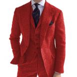 Men‘s Suits 3 Pieces Business Classic Tuxedos For Wedding Blazer Pants Vest Blazer Sets Wedding Costume Homme Mariage 