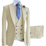 Purple Wide Peak Lapel Men Suits 3 Pcs Costume Homme Wedding Groom Tuxedos Terno Masculino Prom Blazer Slim Fit Jacket+p