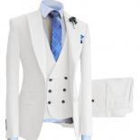 Purple Wide Peak Lapel Men Suits 3 Pcs Costume Homme Wedding Groom Tuxedos Terno Masculino Prom Blazer Slim Fit Jacket+p