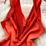 Youe Summer Formal Dress Women Pleated Folds Tank Sleeveless Slim Midi Dresses Party Evening Shirring Elegant Vestidos N