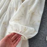 Verão elegante vestido francês para mulheres fita ruched branco vestidos longos fino chiffon chique tarf roupas femininas cintur