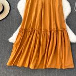 Summer Long Boho Dress For Women Loose Ruffle Spaghetti Strap Long Dot Female Vestidos Beach Vacation Sleeveless New In 