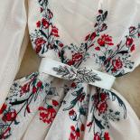 Summer Long Luxury Dress For Women Embroidery Lantern Sleeve High Waist Female Vestidos Party Evening Elegant Midi Tarf 