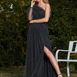 Missord Holiday Dobby Mesh One Shoulder Split Thigh Maxi Dress Summer 2022 Boho Clothing Long Elegant Women Casual Beach