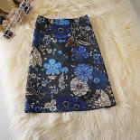 Mini Skirts Women Cozy Floral Colorful Vintage Ual Faldas Casual Allmatch Fashion Summer Retro Elegant  Style Popular  S