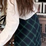 Skirts Women Plaid Comfortable  Style Creativity Slim Fit Summer Schoolgirls Lovely Elegant Retro Simple All Match New