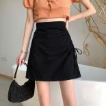 Skirts Women Lace Up Simple Sweet Ladies Cozy Personality Classics Fashion All Match  Style Spring Pure Elegant Graceful