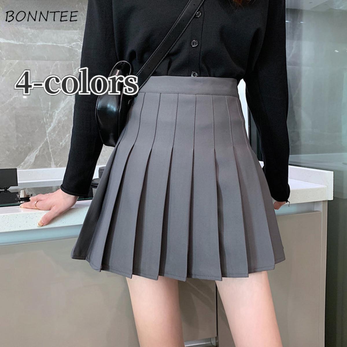 High waisted pleated skirt 5xl store