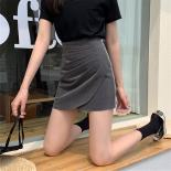 Skirts Women Shirring Design Summer Temperament With Lining Harajuku Empire Hot Sale Comfortable Daily Solid Feminine Bo