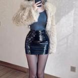 Pu Leather Skirts Women Mini High Waist Y2k Fashion Slim  Style  Casual Summer Allmatch Jupe Femme Young Hot Sale  Skirt