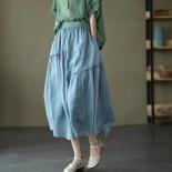 Skirts Women 5 Colors Solid Simple Elegant All Match  Style Spring Fashion Leisure Daily Delicate Personality Vintage Ne