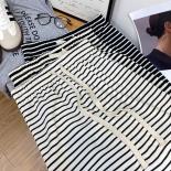 Skirts Women Striped Lace Up Leisure Cozy Basics Classics Creativity  Style Students Temperament Graceful Spring All Mat