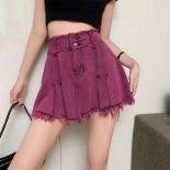 Skirts Women Mini Leisure Denim  Style Simple Vintage Chic High Waist Design Summer Hotsweet New Streetwear All Match