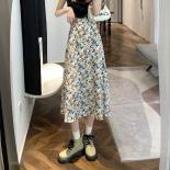 Floral Skirts Women Summer Trendy Chiffon New Arrival Aline Elegant Minority Young Hot Sale Fashion  Style Romantic Ins 