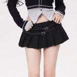 Pleated Mini Skirts Women Dropped Waist Y2k Fashion Solid All Match Hotsweet Girlish Casual Preppy  Style Summer Ulzzang