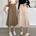 Skirts Women Trumpet Faldas Elegant Solid Lady Daily Comfortable Tender Allmatch Summer New  Streetwear Empire  Skirts