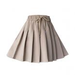 Pleated Skirts Women Gentle Girlish Summer Harajuku All Match Mini Hotsweet  Style Elastic Waist Popular Simple Casual N