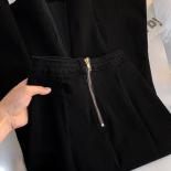 Denim Trumpet Midi Skirts Women Slim  Elegant Office Lady Slit Design Chic Streetwear Vintage Cozy New Spring Trendy Fal