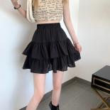 Skirts Women Summer Lovely Simple Solid Students Popular Chic All Match New Arrival Female Fashion Casual High Waist Col