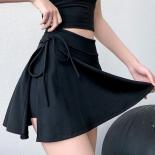 Skirts Women Solid Laceup Sporty Allmatch Cozy Young Simple Creativity Sweet  Style Ladies Charming Classics Delicate  S