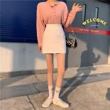 Mini Skirts Women Clothing Students Summer New Arrival High Waist Streetwear Candy Colors Faldas Mujer Allmatch Leisure 