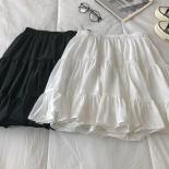 Skirts Women Mini Solid Ruffles Aline Summer Breathable Fashion  Style Allmatch Daily Cozy Youth College Popular Sweet  