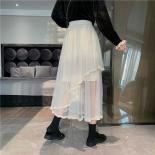  Fashion Asymmetric Skirt  Asymmetrical Skirt High Waist  Skirts Women Solid  