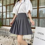 Pleated Skirts Women Black Pure Simple Streetwear Girls Lovely Allmatch Summer Mini Clothing Tender Basic Classic Trendy