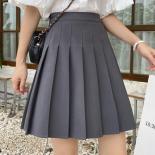Pleated Skirts Women Black Pure Simple Streetwear Girls Lovely Allmatch Summer Mini Clothing Tender Basic Classic Trendy