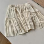 Folds Skirts Women 5 Colors A Line Summer  Style Sweet Solid All Match Mini Ladies Temperament Fashion Ulzzang All Match