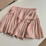 Folds Skirts Women 5 Colors A Line Summer  Style Sweet Solid All Match Mini Ladies Temperament Fashion Ulzzang All Match
