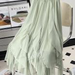Elegant Irregular Design Mesh Skirt  Fashion Elastic High Waist Princess Prom Long Skirts For Women 2023 Spring K241