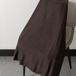Black Asymmetric Skirt Winter  Winter Skirt Wool Long Design  Skirts Women Elastic  