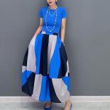 Qing Mo 2023 Summer New Casual Color Matching Loose Half Skirt Fashion Women's Wear Personalized Spliced Girl Skirt Zy17