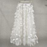 Qing Mo Threedimensional Polka Dot Black White Skirt Women Spring 2023 New Design Feeling Midlength Umbrella Dress Zxf16