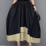 Qing Mo 2023 Summer New  Colored Casual Half Skirt Slim Single Piece Skirt Women Fashion Black Zxf3255  Skirts