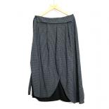 Qing Mo 2023 Summer New Irregular Skirt Women Design Sense Black Gray Button Fashion A Line Skirt Trend Zxf2516