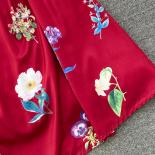 Robe d'été Vintage à fleurs pour femmes, longueur aux genoux, élégante, col en V, manches courtes bouffantes, grande balançoire,