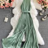 Women's Romper Spring Autumn 2022 Turndown Collar Sleeveless Vintage Playsuits Female Off Shoulder Pleated Jumpsuit New 