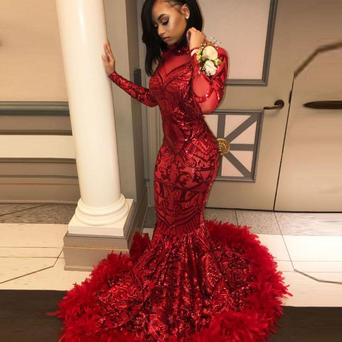 Mermaid african prom dresses shop