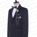 Floral Suit Men's Business Casual Formal Workwear Gentleman Party Prom Slim Tuxedo Groom Wedding Dress (jacket +vest+ Pa