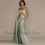 Chic Halter Sleeveless Evening Dress  Open Back A Line Floor Length With Beading And Pocket Ladies Wedding Party Guest G