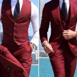 Classy Wedding Tuxedos Suits Slim Fit Bridegroom For Men 3 Pieces Groomsmen Suit Male Cheap Formal Business (jacket+vest