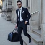 New Design Luxury Men Suit Black Wedding Man Suit Slim Fit Party Suit For Men Tailor Made 2 Pieces(blazer+pant) Costume 
