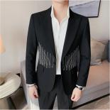 Luxury Men's Suit Jacket, Single Breasted With Notched Lapel, Dinner Party Tuxedo, Double Vented, Sophisticated And Eleg