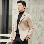 Premium Men's Winter Coat: 100% Wool, Luxury Business Leisure Fashion Cashmere Jacket, 6 Colors Available, Sizes M Xxxl