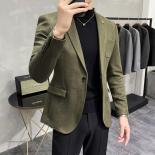 2023 New  Style Faux Suede Leisure Suit For Men With Faux Fur Trim And Soft Touch Fabric Asia Size M 4xl Suit Jacket Bla