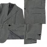 2023 New Men's Plaid Blazer  Slim Fit Casual Singlebreasted Suit Jacket In Black And White Houndstooth Design  Blazers